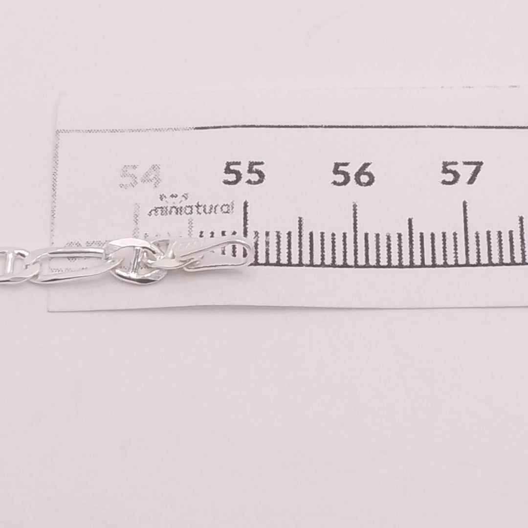 CADENA TEJIDO 3X1 PLATA .925 60 CM 8.4 GR (NUEVO)