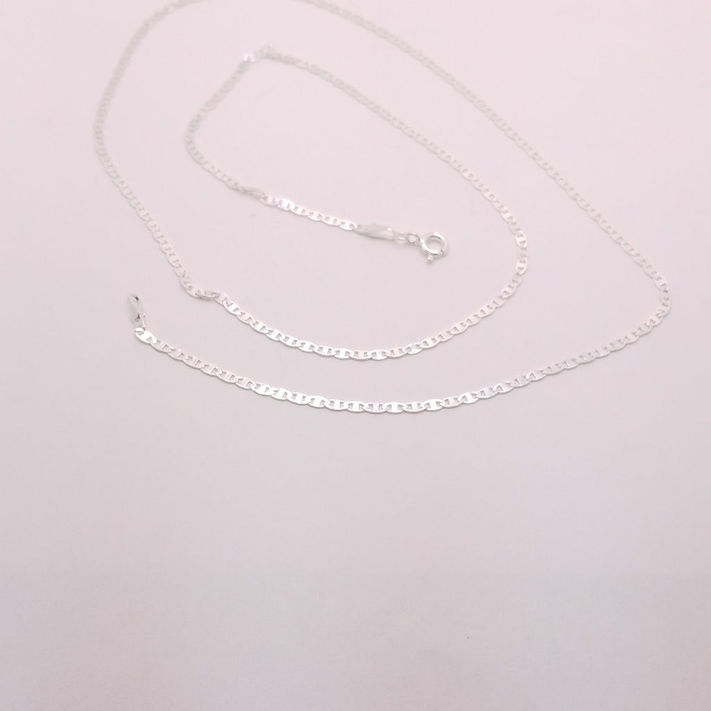CADENA TEJIDO ESPEJO PLATA .925 60 CM 4.3 GR (NUEVO)