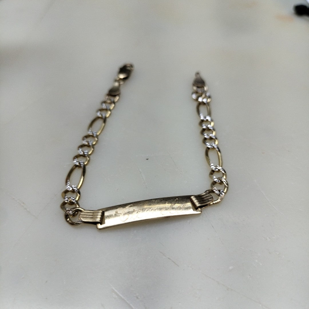 ESCLAVA ORO, RODIADO 10 K 3.8 GRMS (SEMINUEVO)