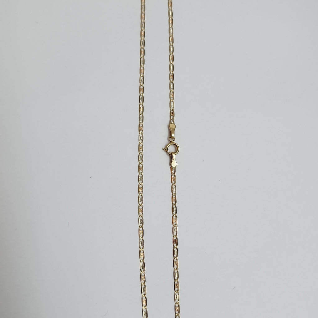 CADENA ORO COMBINADO 10 K 2.1 GRMS (SEMINUEVO)