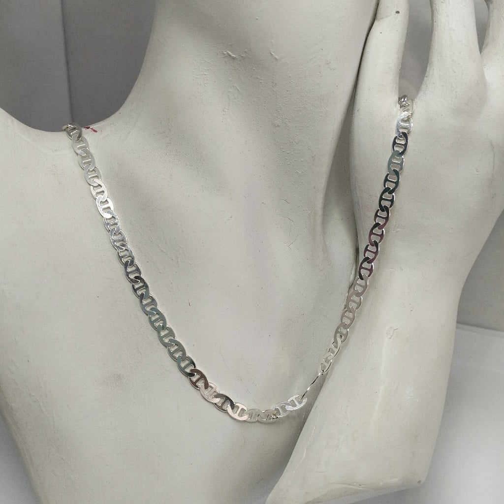 CADENA TEJIDO GUCHI PLATA .925 55 CM 12.8 GR (NUEVO)