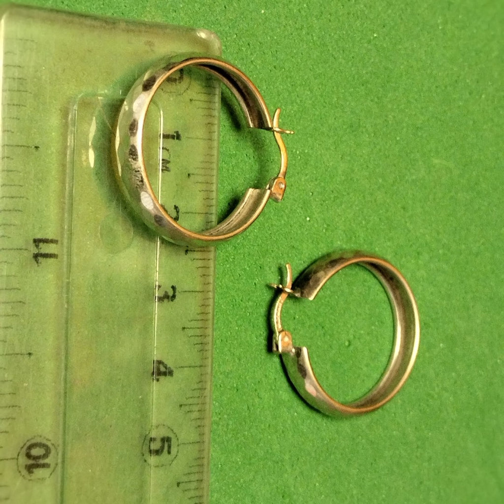 ARRACADAS PAR ORO BLANCO 10 K 2,80 GRMS (SEMINUEVO)