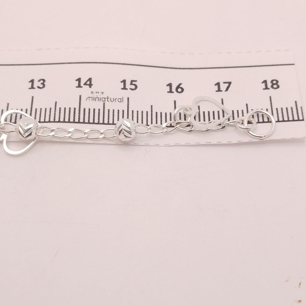 PULSERA TEJIDO ESPECIAL PLATA .925 18 CM 2.6 GR (NUEVO)