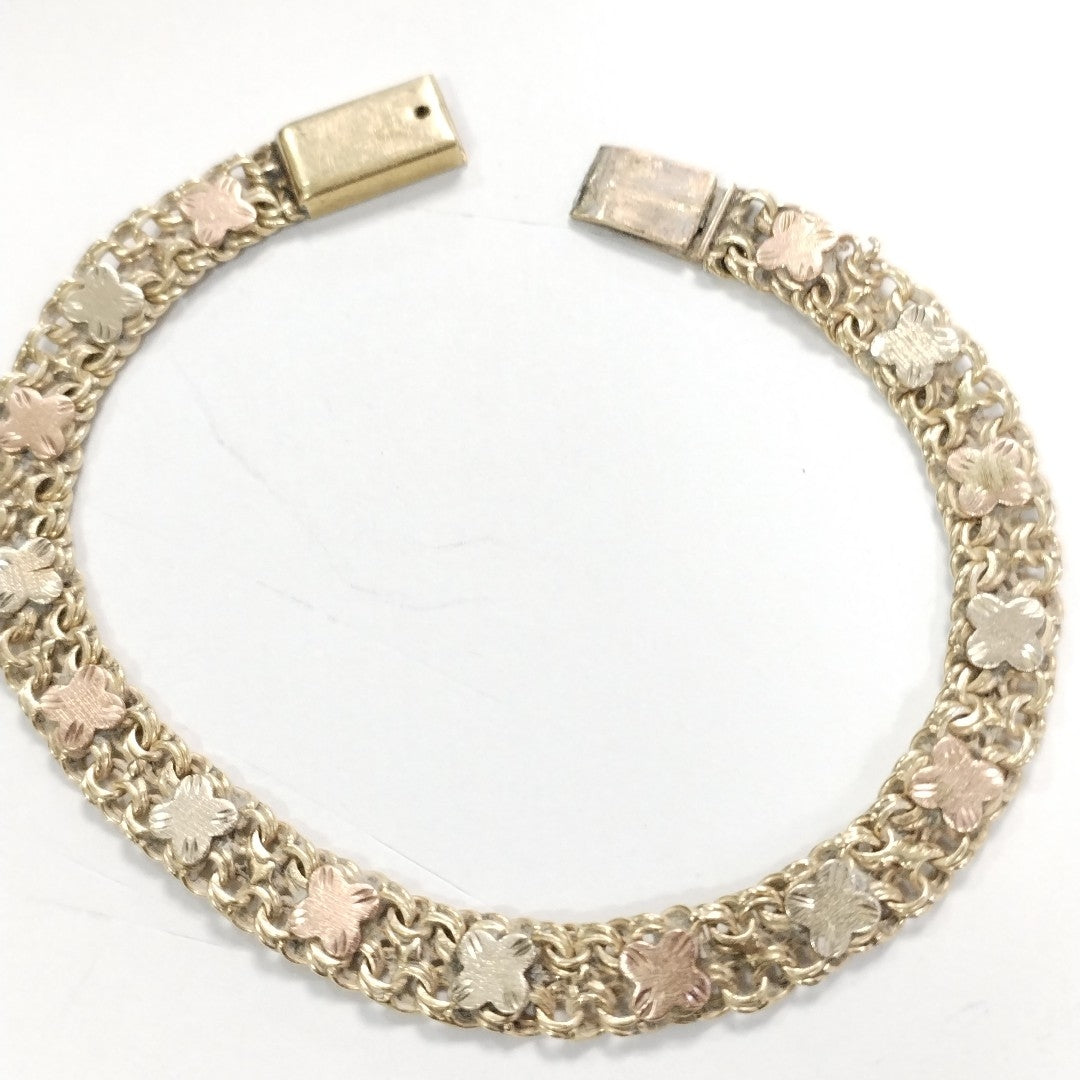 PULSERA ORO, ORO COMBINADO 10 K 10.4 GRMS (SEMINUEVO)