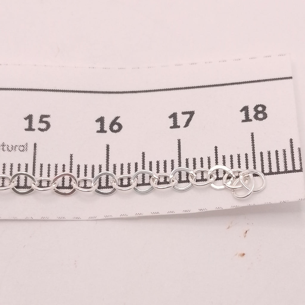 PULSERA TEJIDO INFINITO PLATA .925 18 CM 2.2 GR (NUEVO)