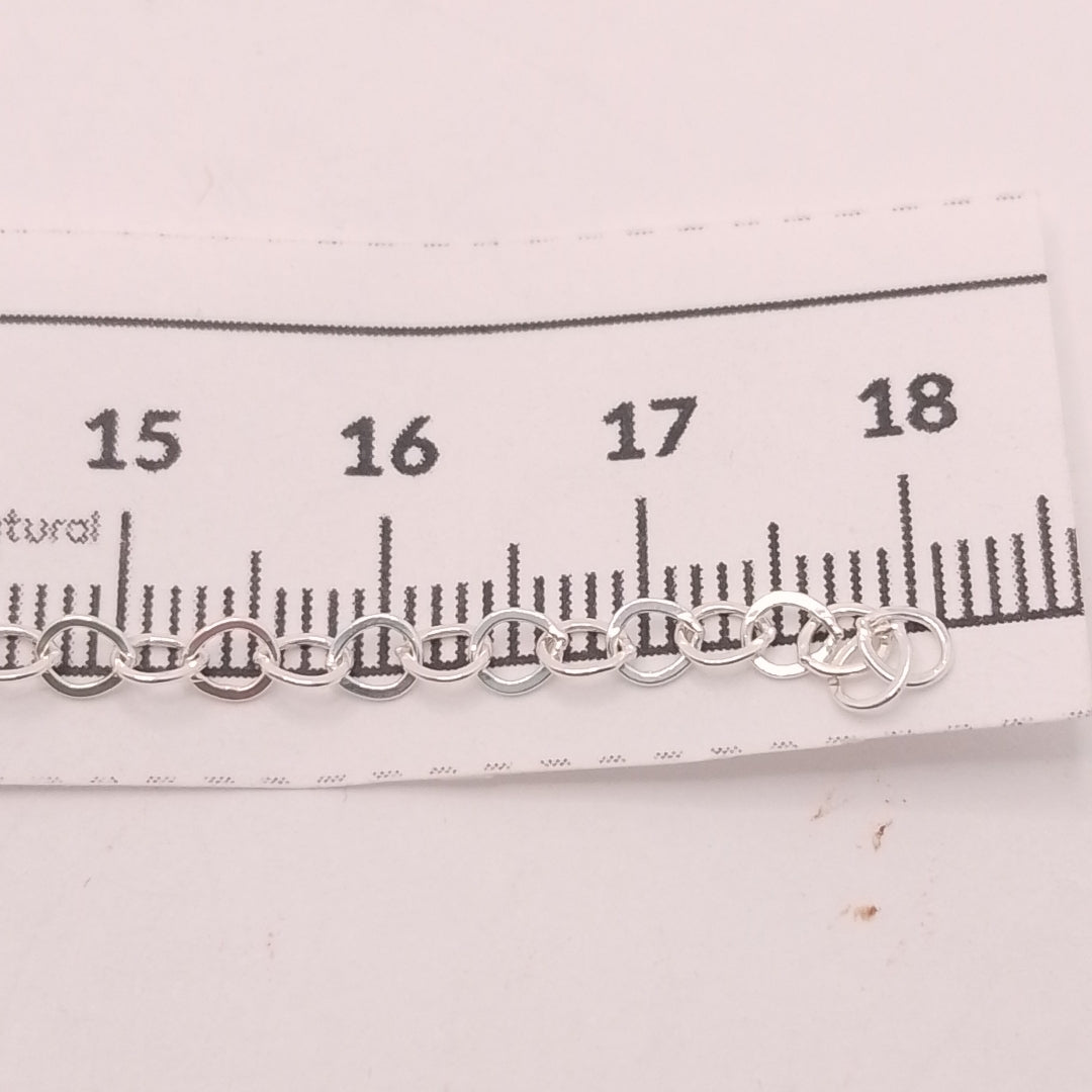 PULSERA TEJIDO INFINITO PLATA .925 18 CM 2.2 GR (NUEVO)