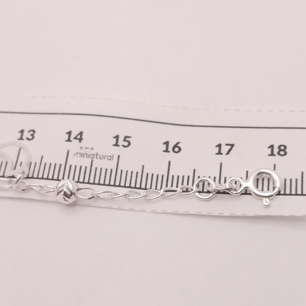 PULSERA TEJIDO TEJIDO ESPECIAL PLATA .925 18 CM 3.1 GR (NUEVO)