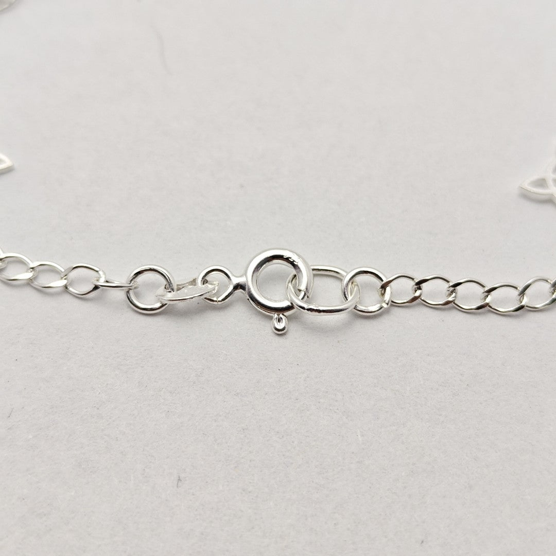 PULSERA TEJIDO ESPECIAL PLATA .925 18 CM 3.1 GR (NUEVO)
