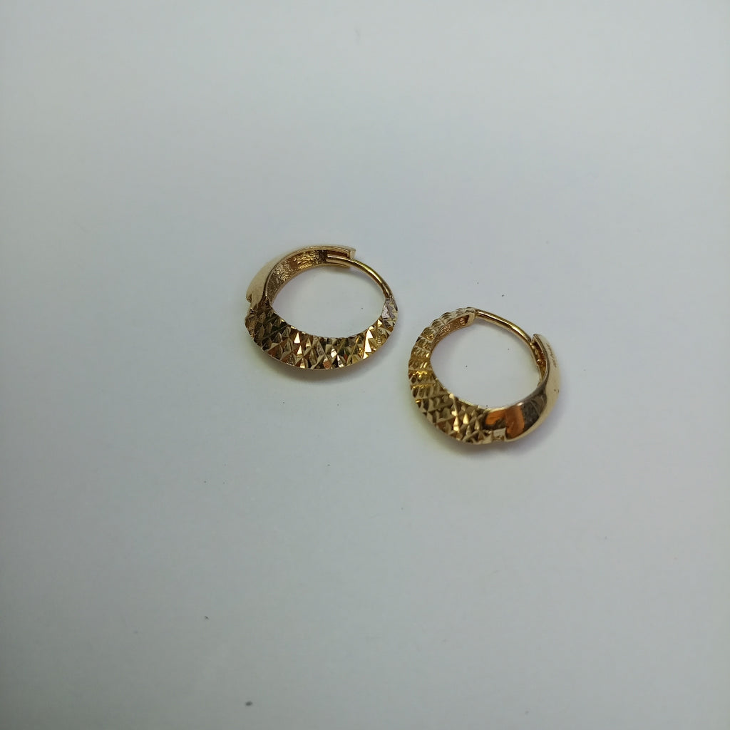 ARRACADAS PAR ORO 14 K 1.8 GRMS (SEMINUEVO)