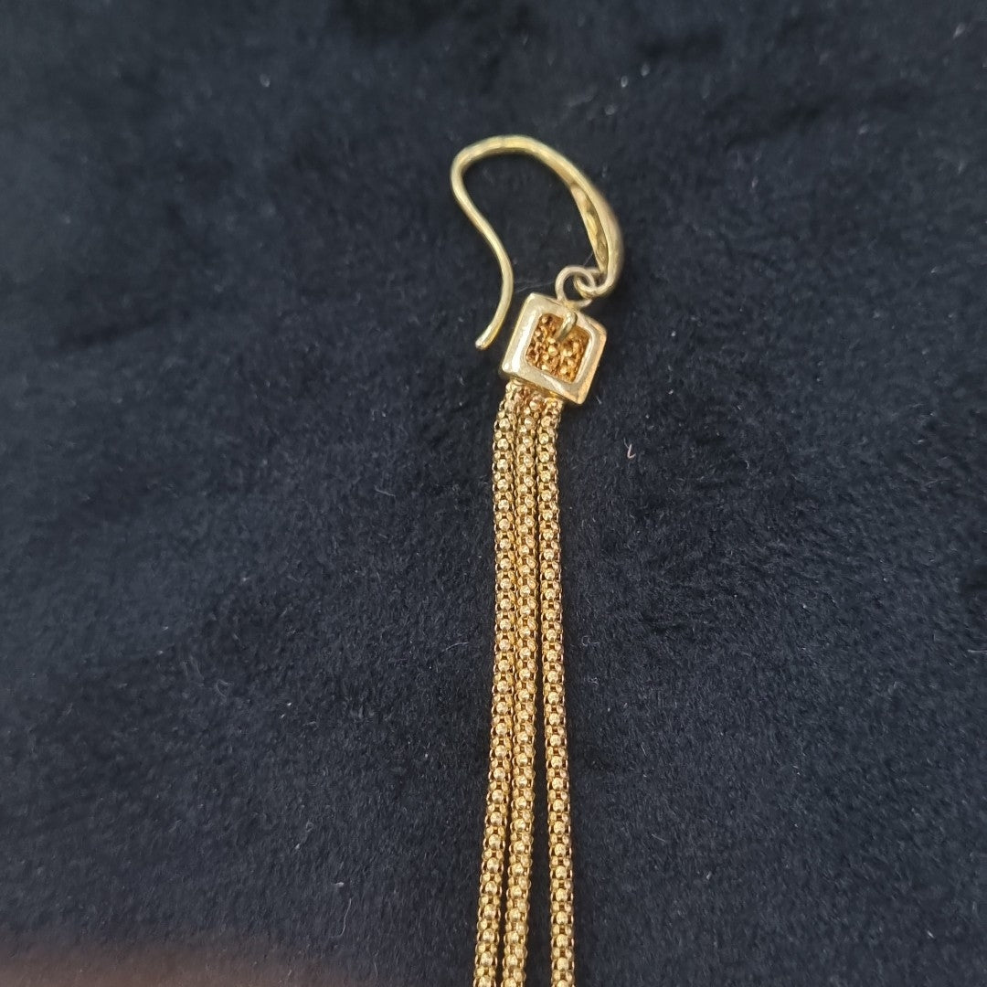 ARRACADAS PAR ORO 14 K 3,50 GRMS (SEMINUEVO)