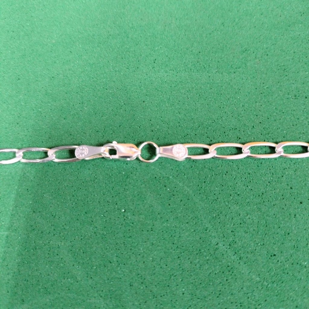 CADENA TEJIDO ESLABONES PLATA .925 60 CM 10.7 GR (NUEVO)