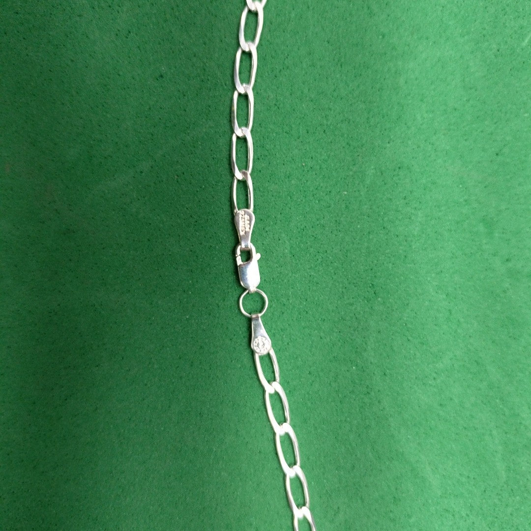 CADENA TEJIDO ESLABONES PLATA .925 55 CM 10 GR (NUEVO)