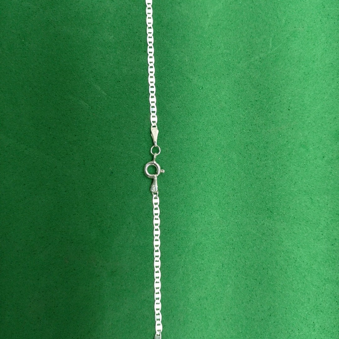 CADENA TEJIDO ESPEJO PLATA .925 60 CM 4.4 GR (NUEVO)