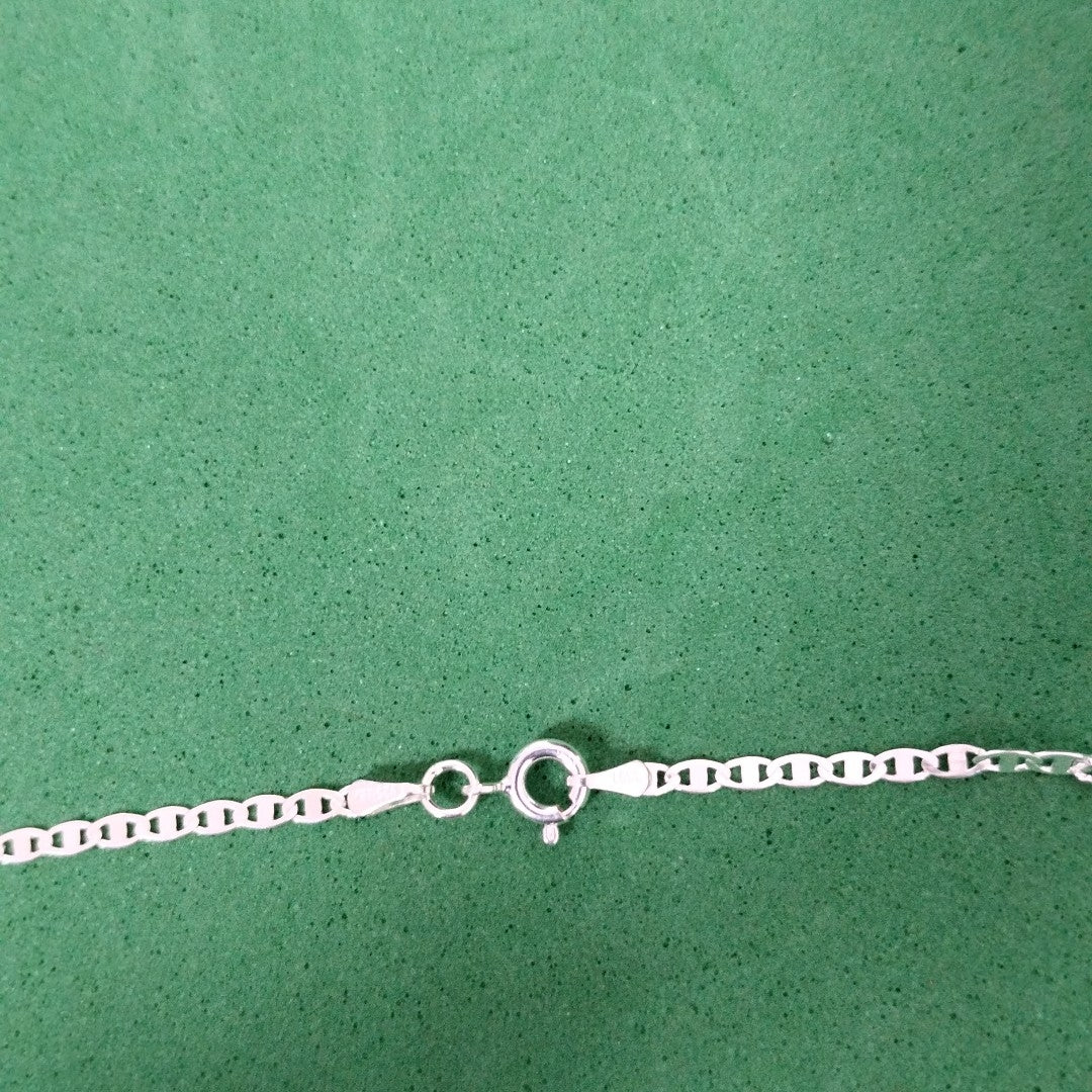 CADENA TEJIDO ESPEJO PLATA .925 60 CM 4.2 GR (NUEVO)