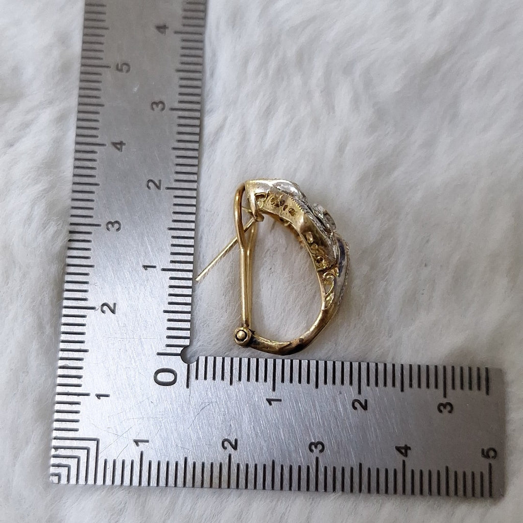 ARETES PAR ORO 14 K 7,00 GRMS (SEMINUEVO)