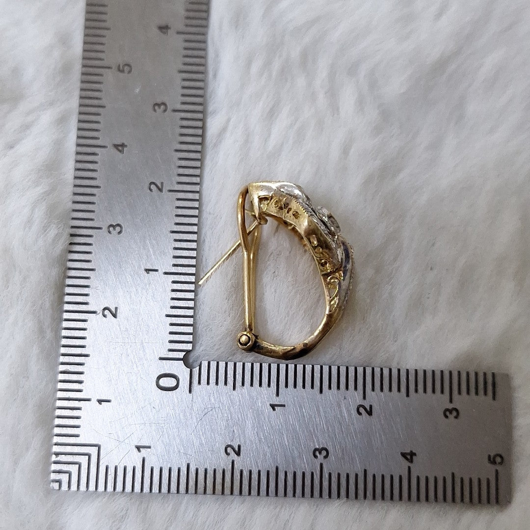 ARETES PAR ORO 14 K 7,00 GRMS (SEMINUEVO)