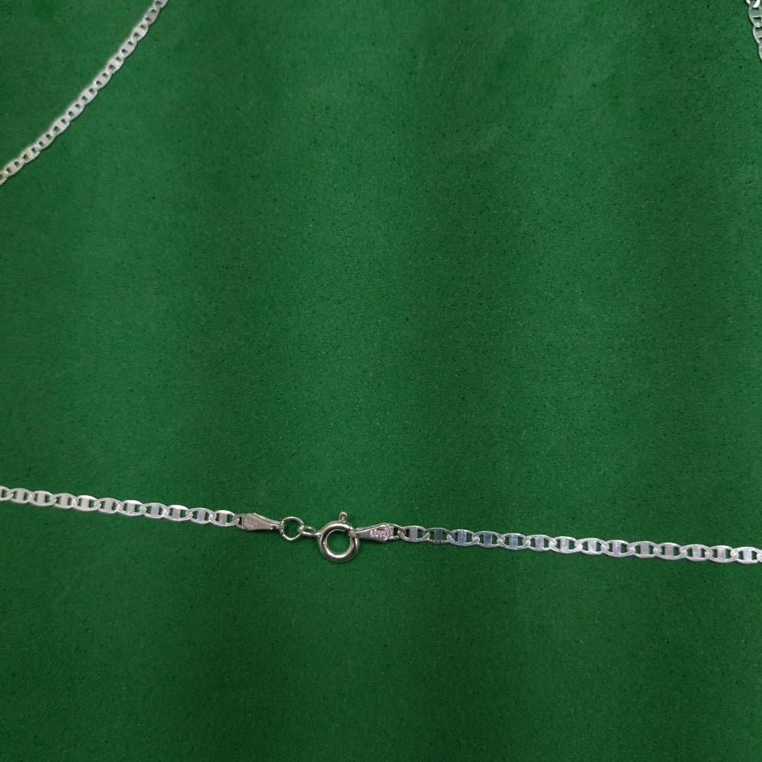 CADENA TEJIDO ESPEJO PLATA .925 60 CM 4.3 GR (NUEVO)