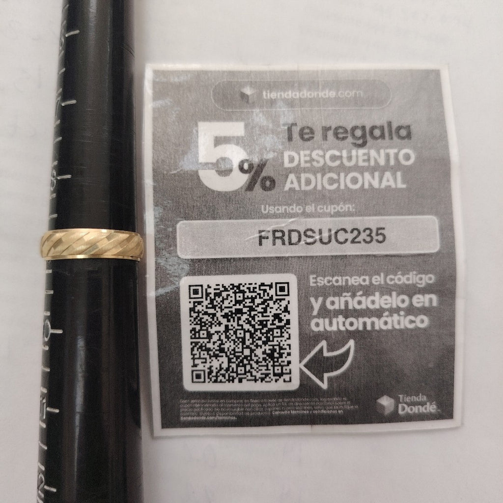 ARGOLLA ORO 10 K 1.8 GRMS (SEMINUEVO)