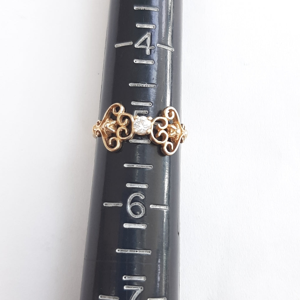 SOLITARIO ORO 14 K 1,60 GRMS (SEMINUEVO)