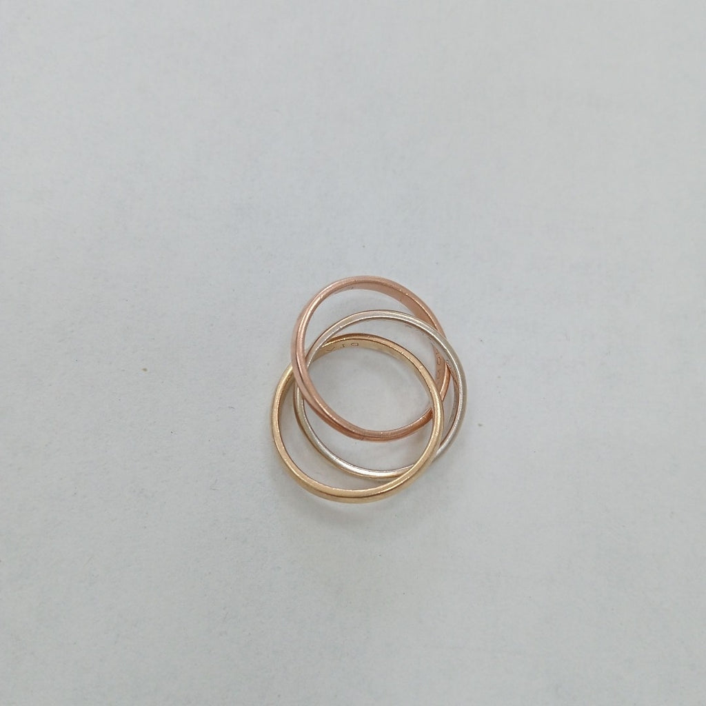 ARGOLLA ORO COMBINADO 14 K 6.4 GRMS (SEMINUEVO)