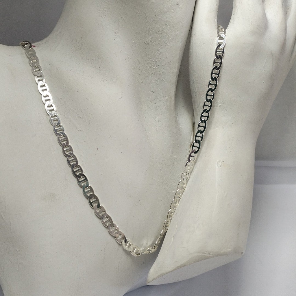 CADENA TEJIDO GUCHI PLATA .925 55 CM 12.8 GR (NUEVO)