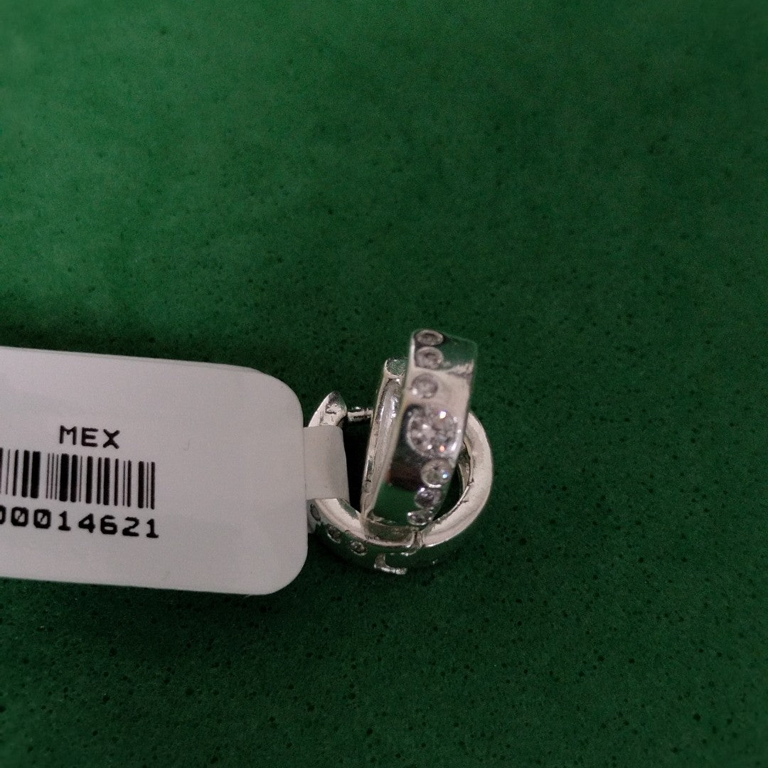 ARRACADAS C/CIRCONIAS PLATA .925 2.5 GR (NUEVO)