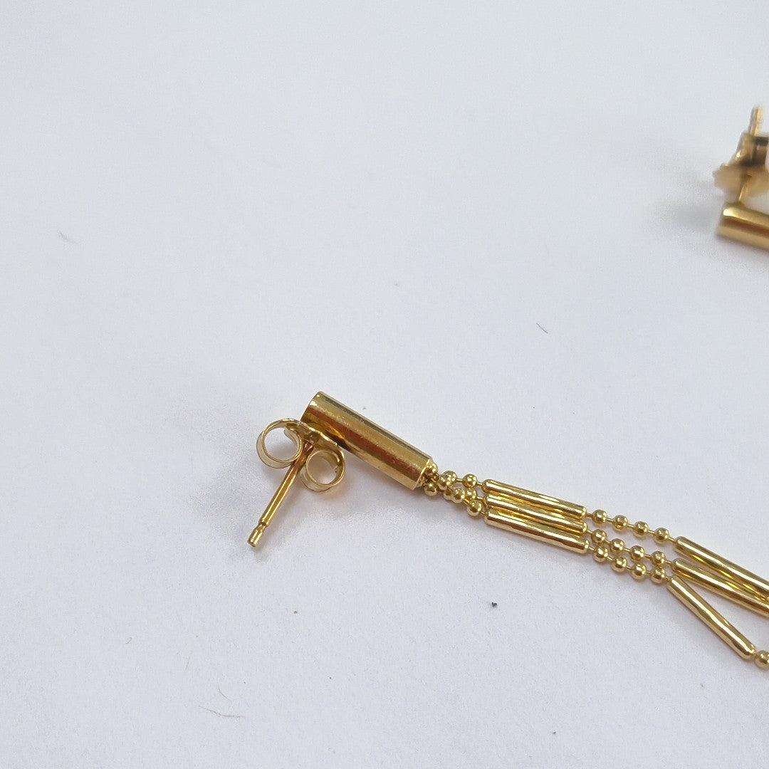 ARETES PAR ORO 14 K 4,20 GRMS (SEMINUEVO)