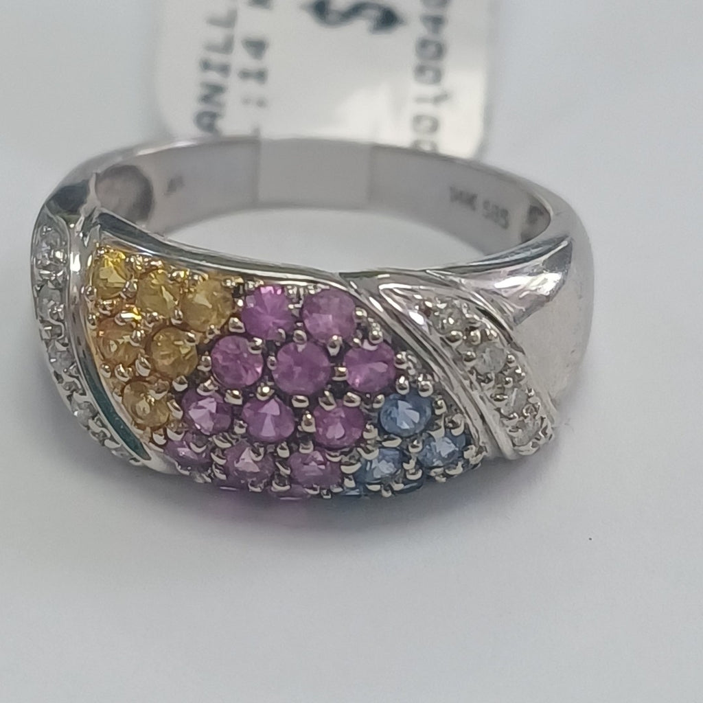 ANILLITO ORO BLANCO 14 K 4.8 GRMS (SEMINUEVO)