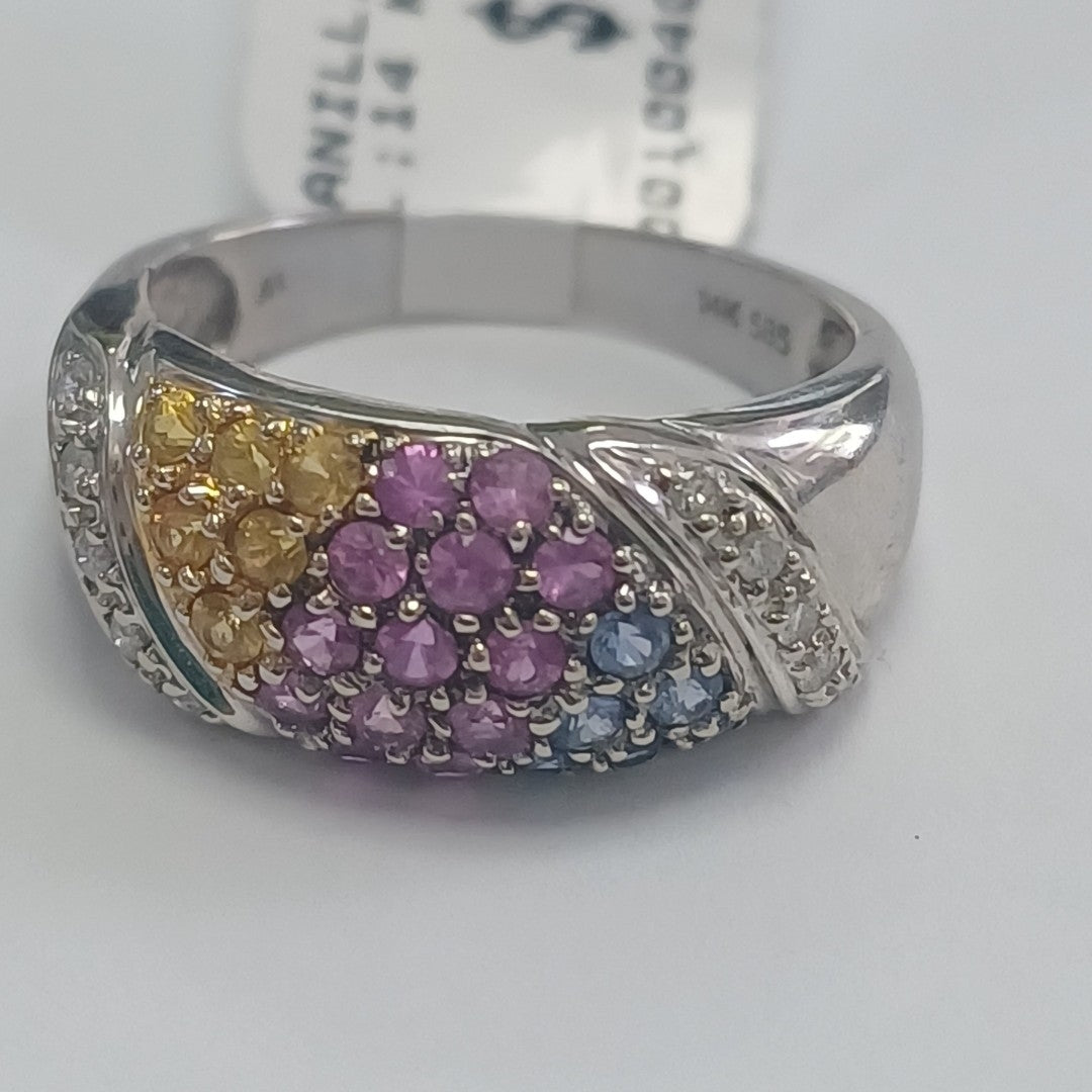 ANILLITO ORO BLANCO 14 K 4.8 GRMS (SEMINUEVO)