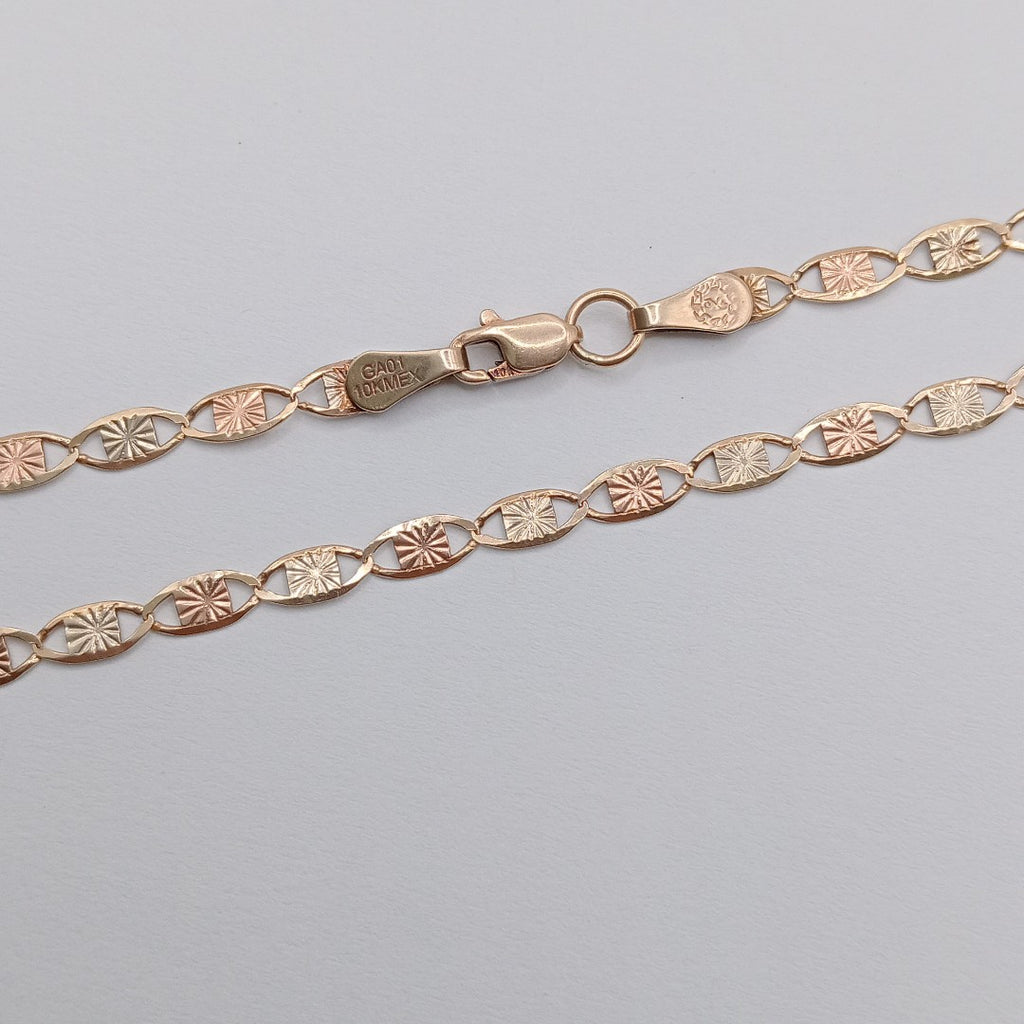 CADENA ORO COMBINADO 10 K 6,40 GRMS (SEMINUEVO)