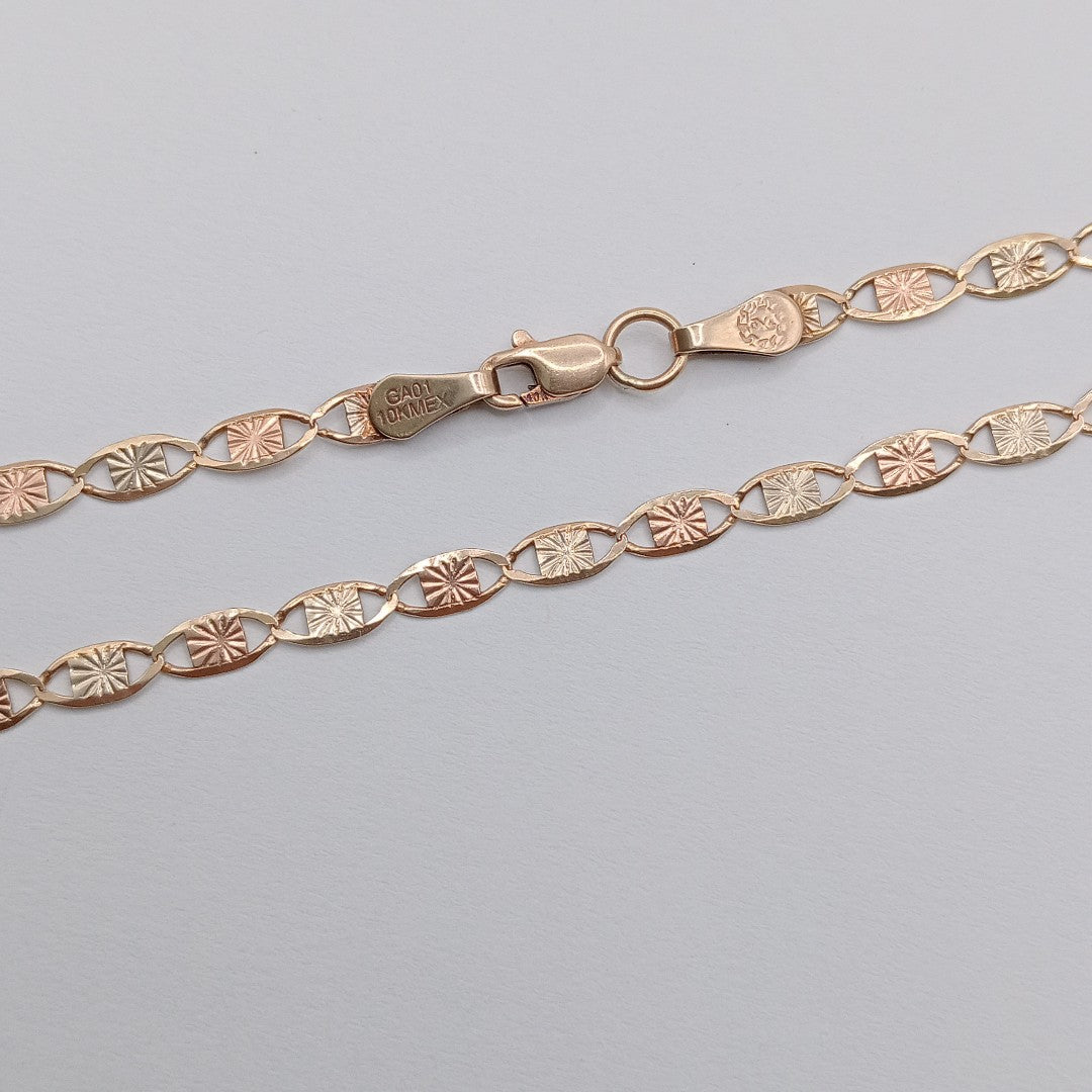 CADENA ORO COMBINADO 10 K 6,40 GRMS (SEMINUEVO)