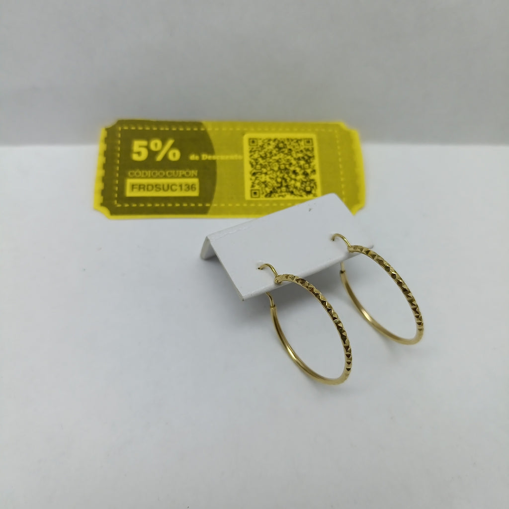ARRACADAS PAR ORO 14 K 1.4 GRMS (SEMINUEVO)