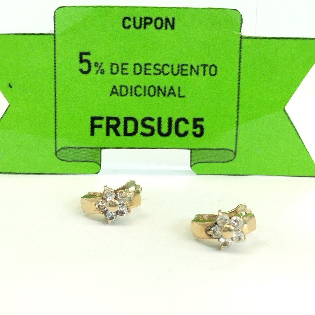 BROQUELES PAR ORO 14 K 2.5 GRMS (SEMINUEVO)