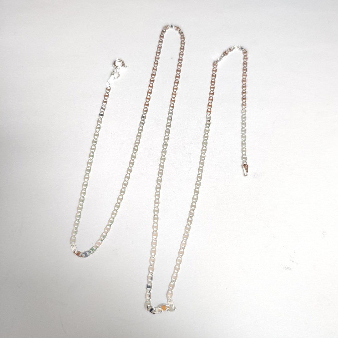 CADENA TEJIDO ESPEJO PLATA .925 60 CM 4.2 GR (NUEVO)