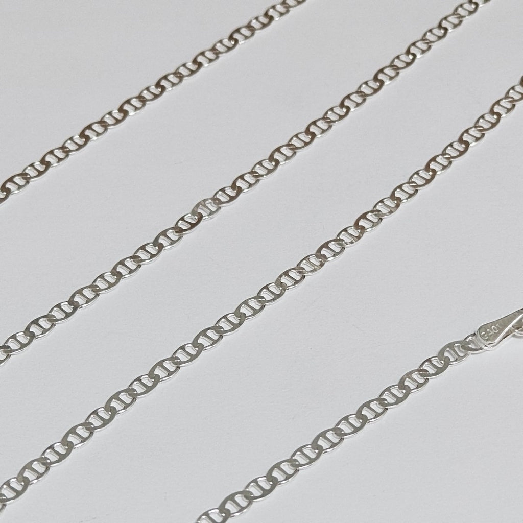 CADENA TEJIDO GUCHI PLATA .925 55 CM 3.5 GR (NUEVO)
