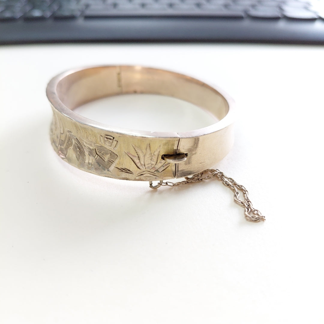 PULSERA RIGIDA ORO 8 K 24.8 GRMS (SEMINUEVO)