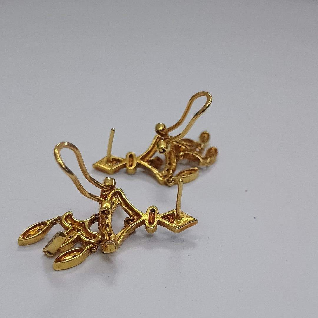 ARETES PAR ORO 14 K 6,90 GRMS (SEMINUEVO)