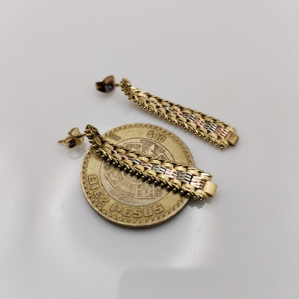 ARETES PAR ORO 14 K 4.9 GRMS (SEMINUEVO)