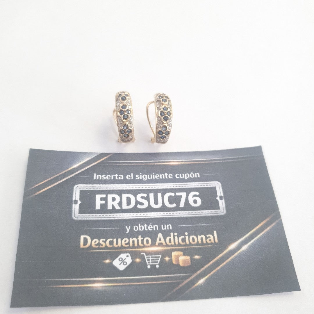 ARETES PAR ORO 14 K 4.9 GRMS (SEMINUEVO)