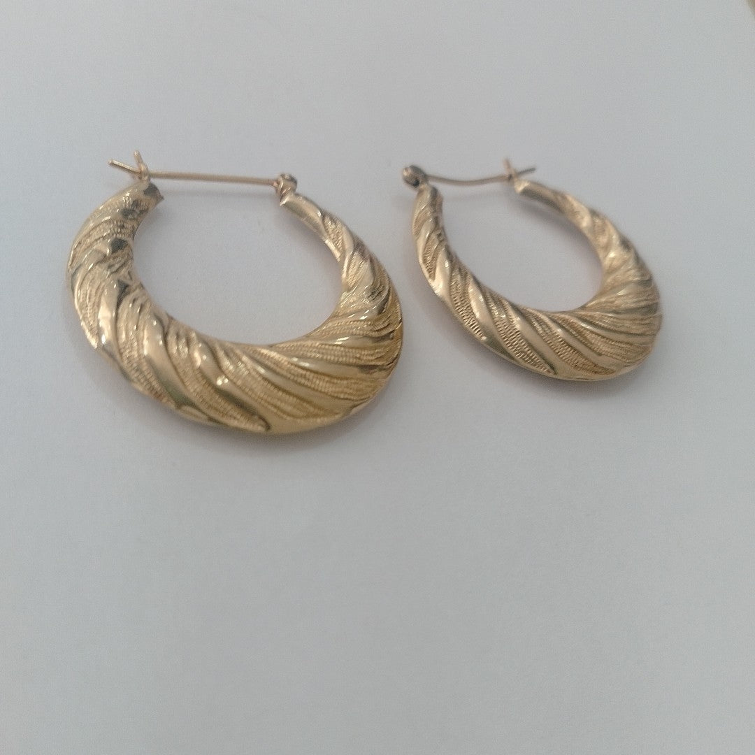 ARRACADAS PAR ORO 14 K 3,50 GRMS (SEMINUEVO)