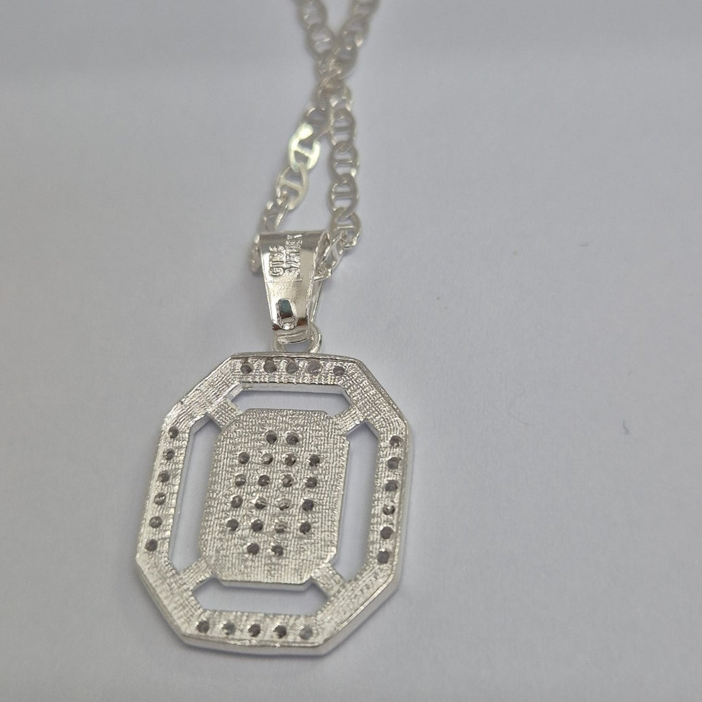 DIJE C/CIRCONIAS PLATA .925 3.4 GR (NUEVO)