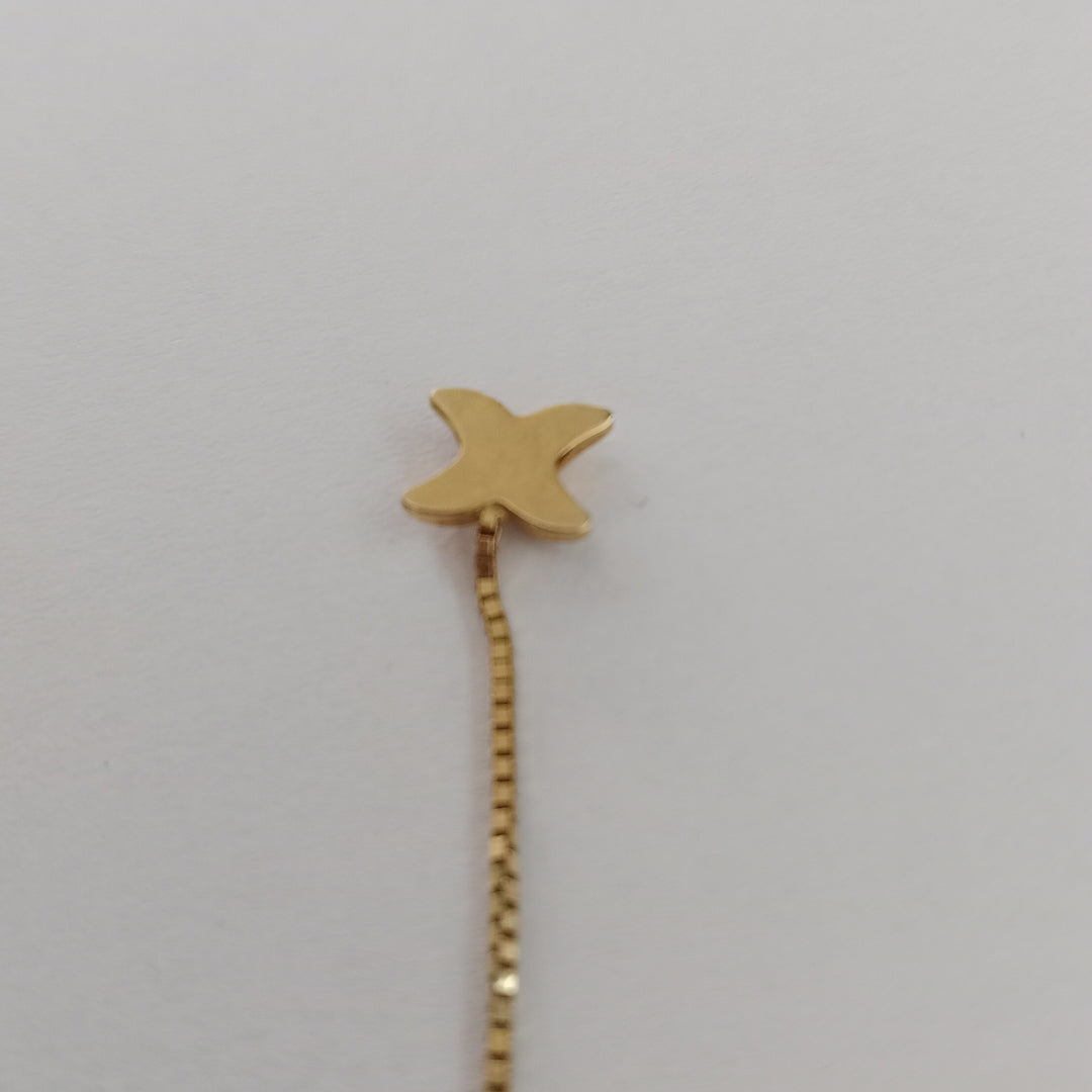 ARETES PAR ORO 14 K 1,30 GRMS (SEMINUEVO)