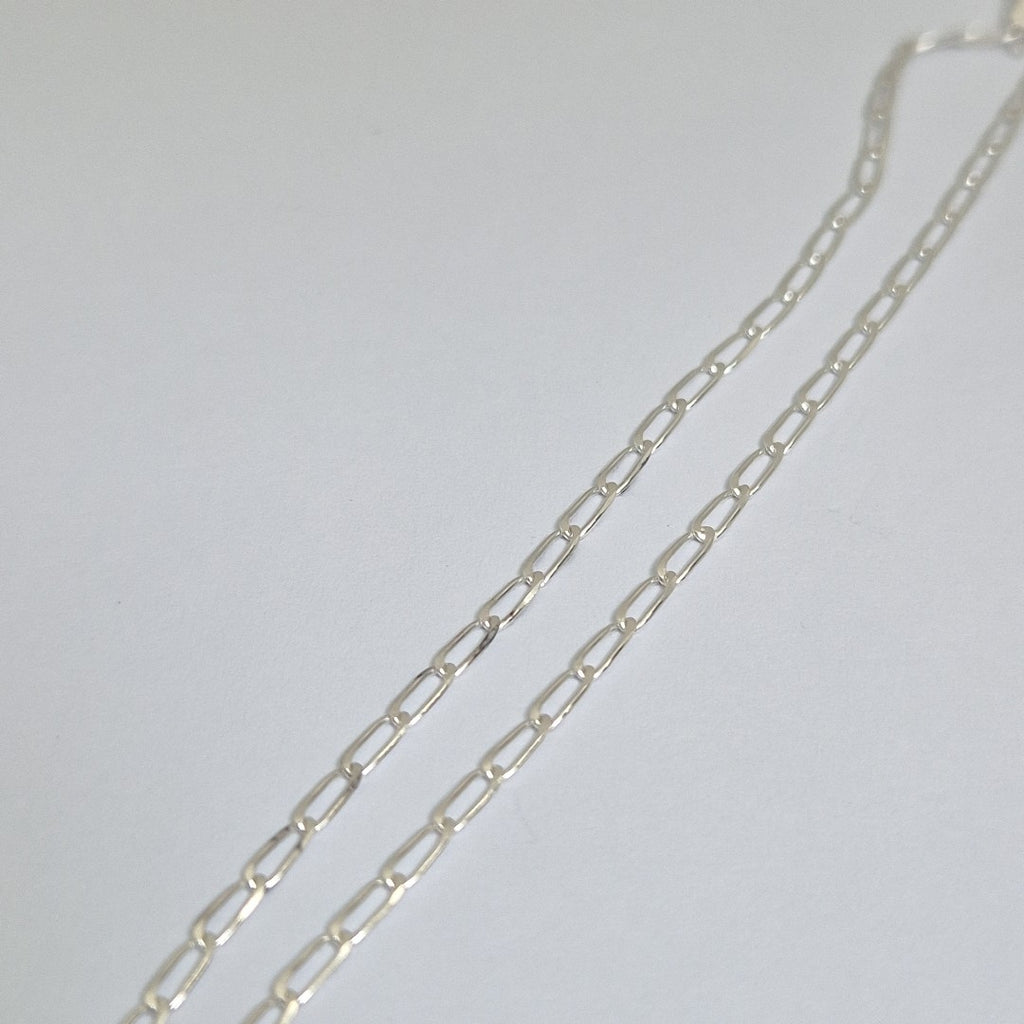 CADENA TEJIDO ESLABONES PLATA .925 60 CM 3 GR (NUEVO)