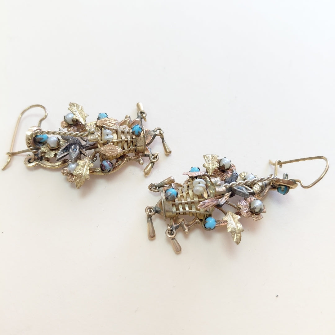 ARETES PAR ORO 8 K 10.3 GRMS (SEMINUEVO)