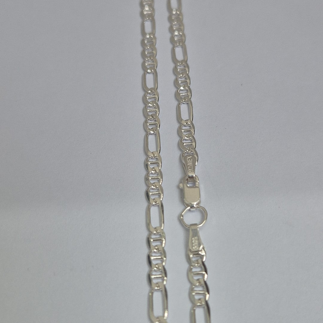 CADENA TEJIDO MARINERO PLATA .925 55 CM 8 GR (NUEVO)