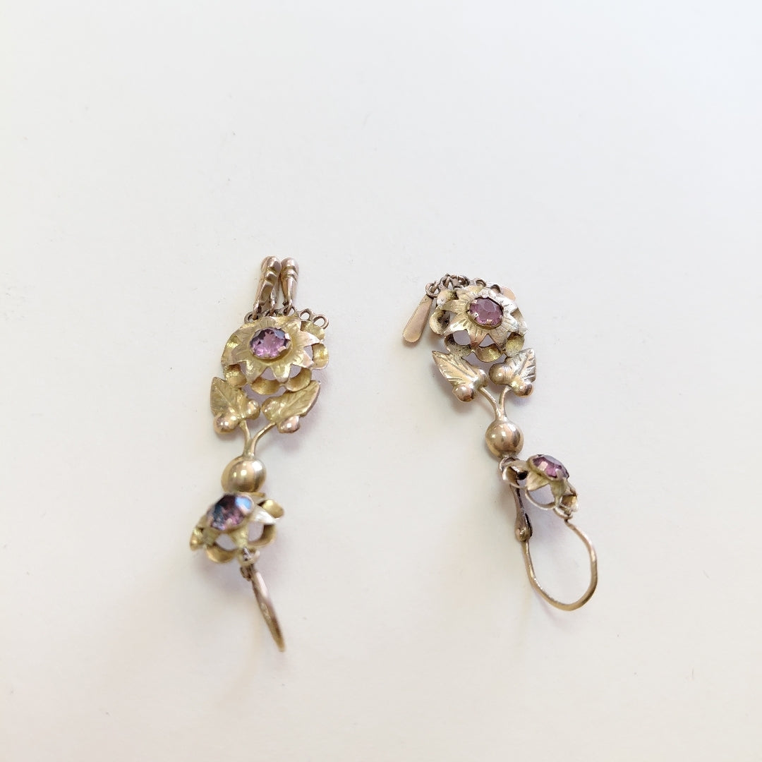 ARETES PAR ORO 8 K 3.5 GRMS (SEMINUEVO)
