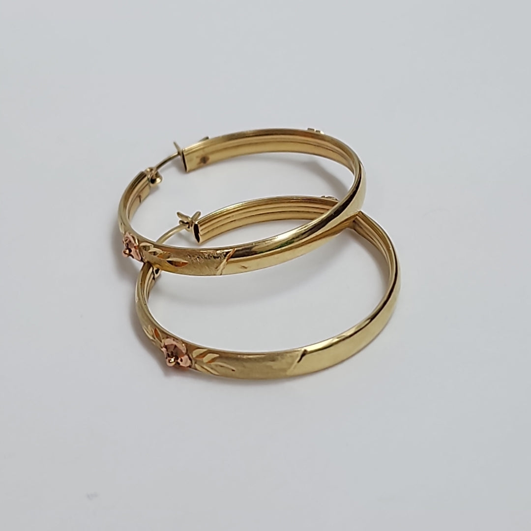 ARRACADAS PAR ORO COMBINADO 10 K 6.3 GRMS (SEMINUEVO)