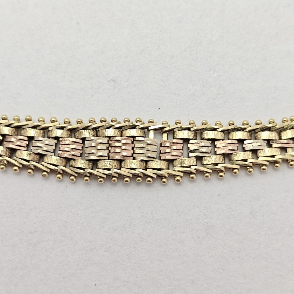 PULSERA ORO COMBINADO 14 K 8,50 GRMS (SEMINUEVO)