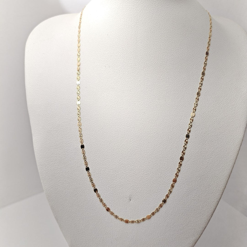 CADENA ORO COMBINADO 14 K 1,20 GRMS (SEMINUEVO)