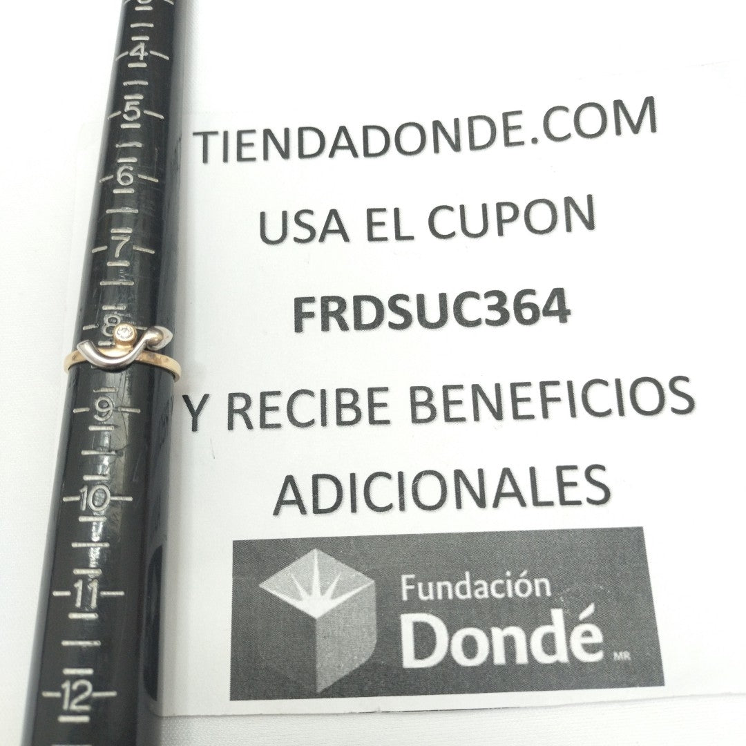 ANILLITO ORO COMBINADO 14 K 2,30 GRMS (SEMINUEVO)